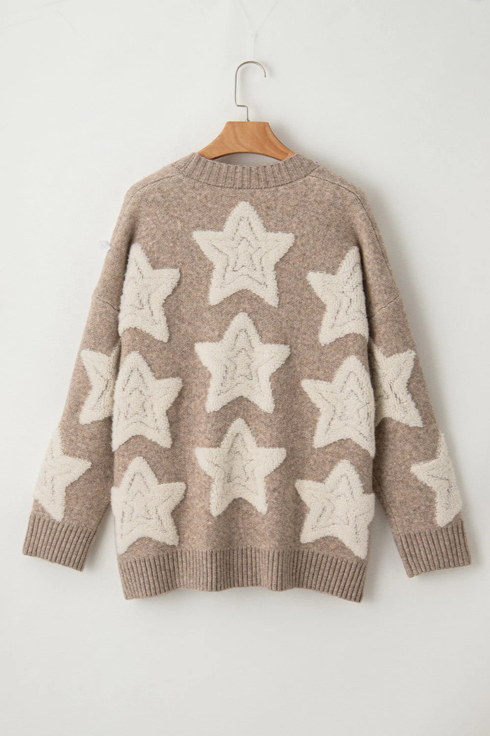 Star Button Up Long Sleeve Cardigan - Image 8
