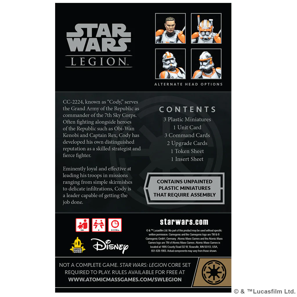 Star Wars: Legion - Clone Commander Cody Commander Expansion - Image 2