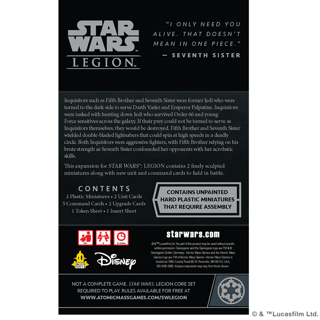Star Wars Legion: Fifth Brother & Seventh Sister Operative Expansion - Image 2