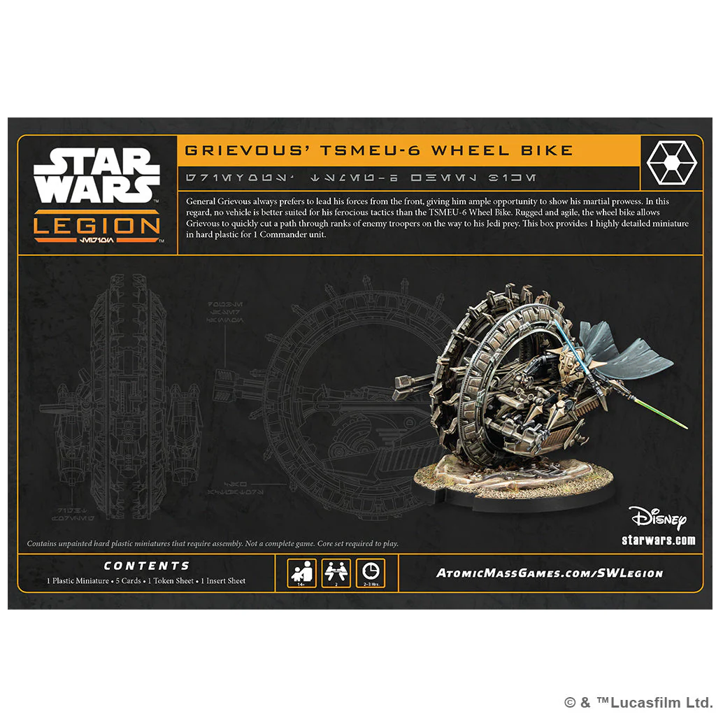 Star Wars Legion: General Grievous' TSMEU-6 Wheel Bike - Image 2
