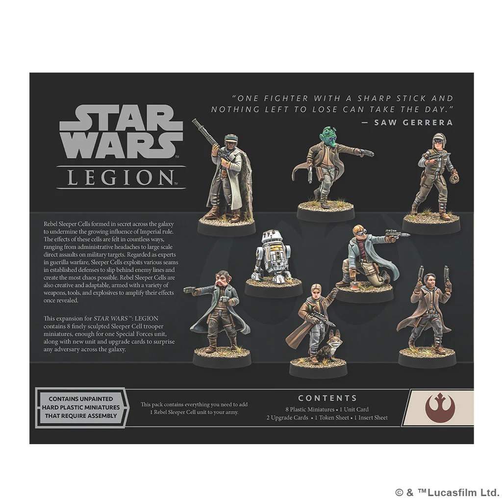 Star Wars: Legion - Rebel Sleeper Cell Unit Expansion - Image 2
