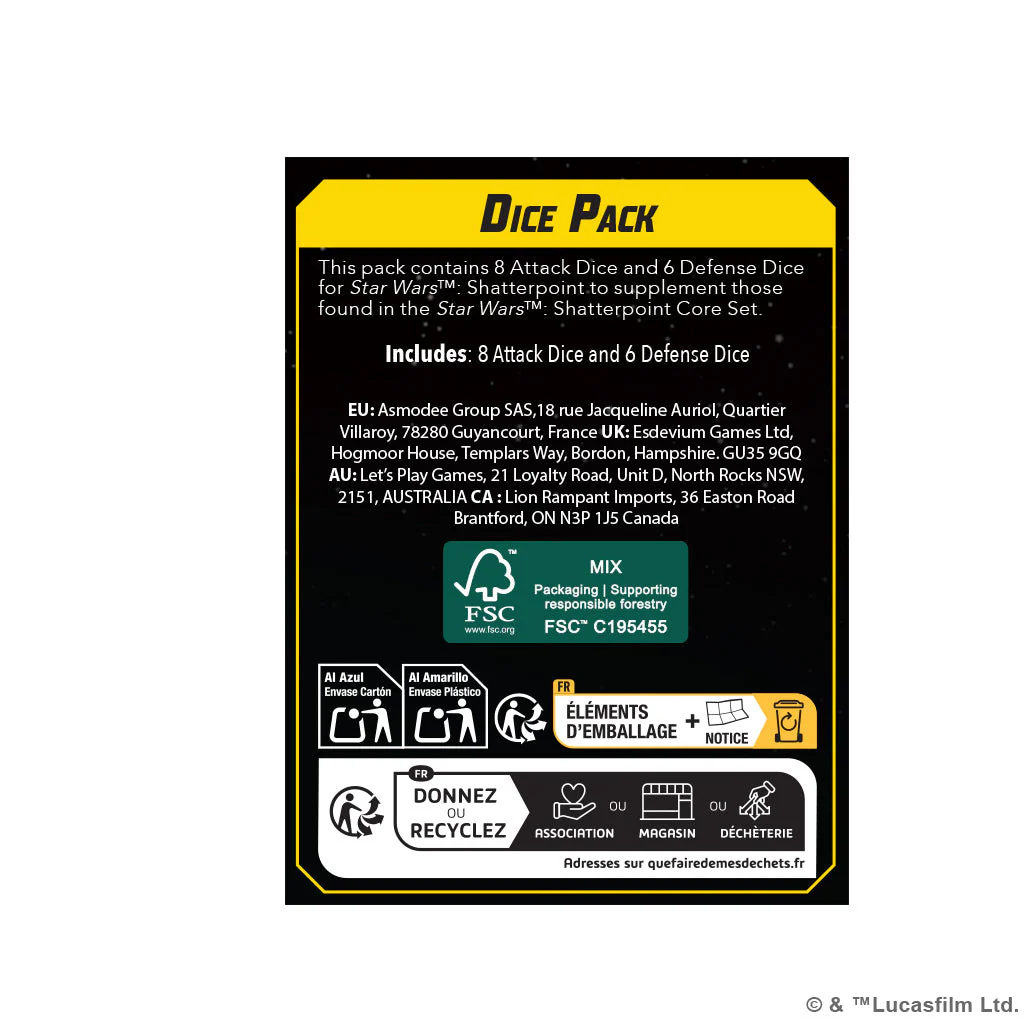 Star Wars Shatterpoint: Dice Pack (2025) - Image 2