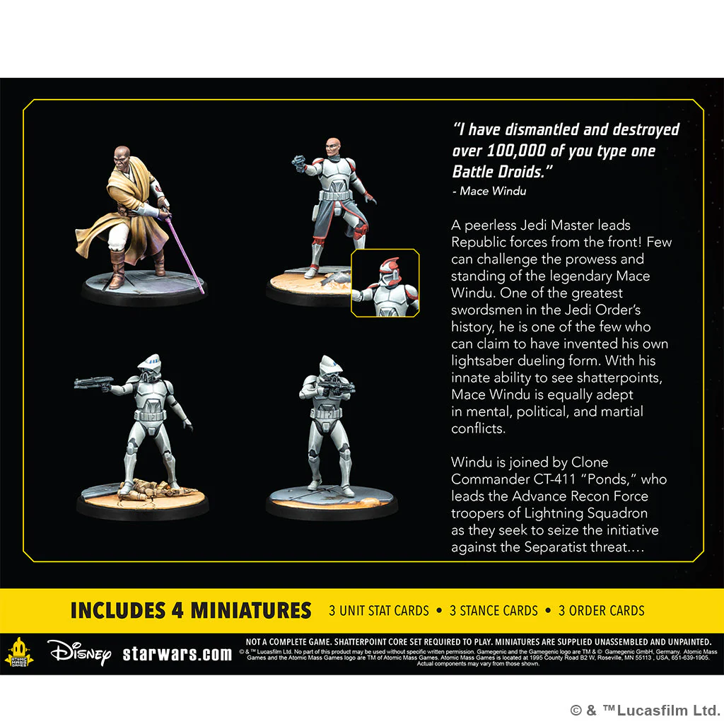 Star Wars Shatterpoint: This Party's Over: Mace Windu Squad Pack - Image 2