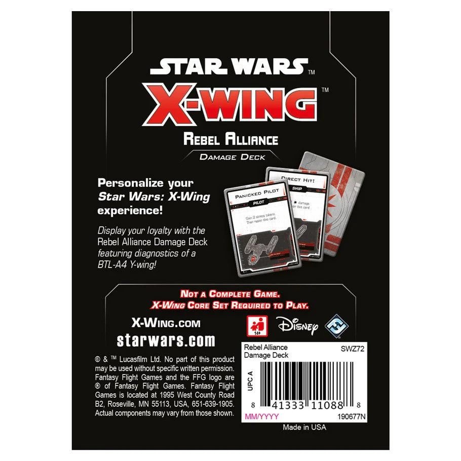 Star Wars: X-Wing 2nd Edition - Rebel Alliance Damage Deck - Image 2
