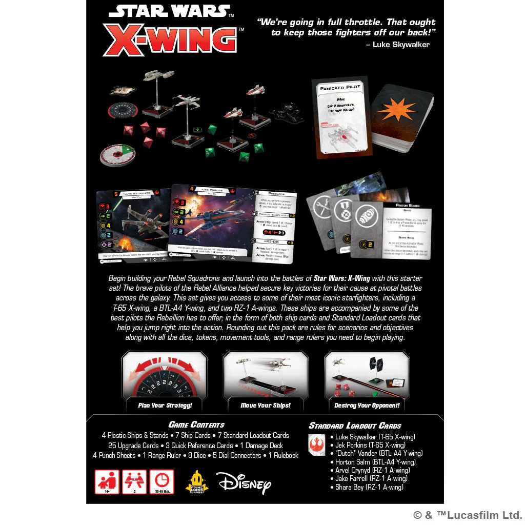 Star Wars: X-Wing 2nd Edition - Rebel Alliance Squadron Starter Pack - Image 2
