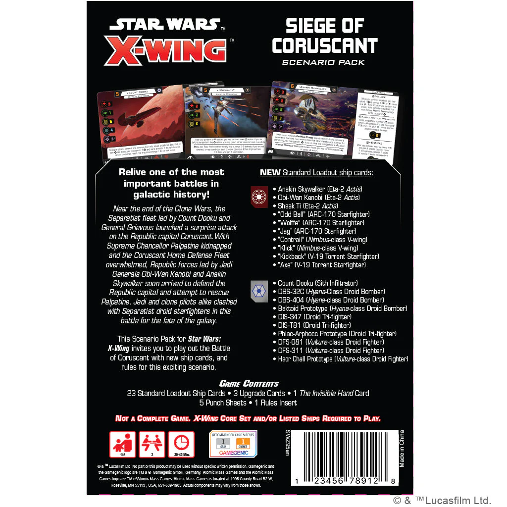 Star Wars: X-Wing 2nd Edition - Siege of Coruscant Battle Pack - Image 2