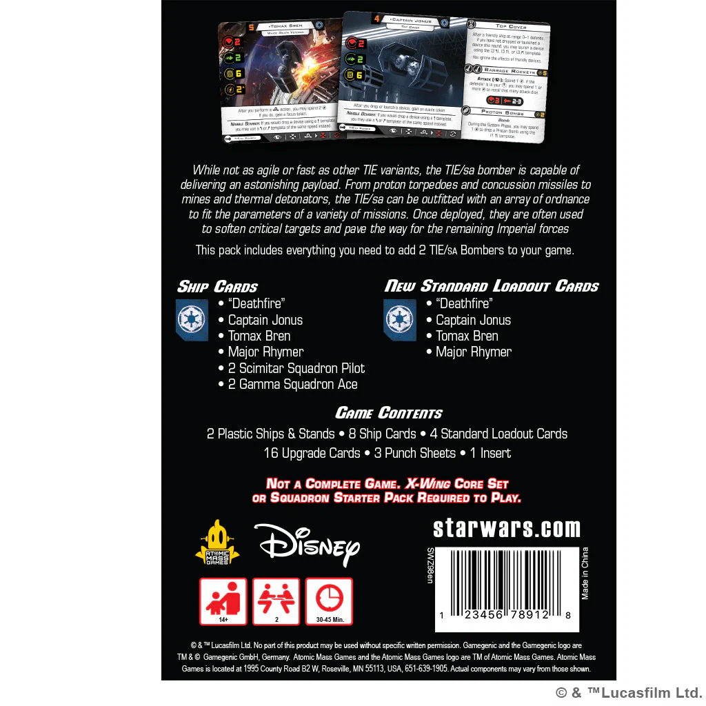 Star Wars: X-Wing 2nd Edition - TIE/sa Bomber - Image 2