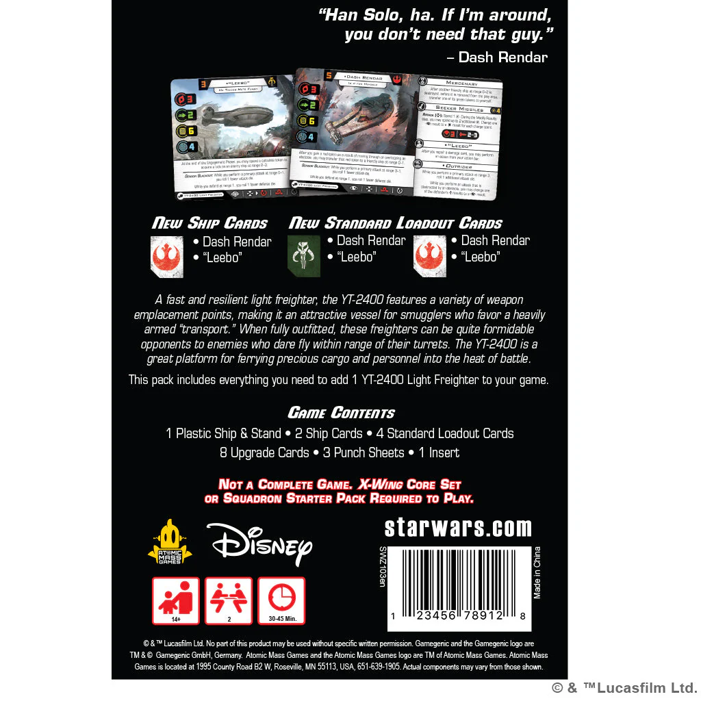 Star Wars: X-Wing 2nd Edition - YT-2400 Light Freighter - Image 2