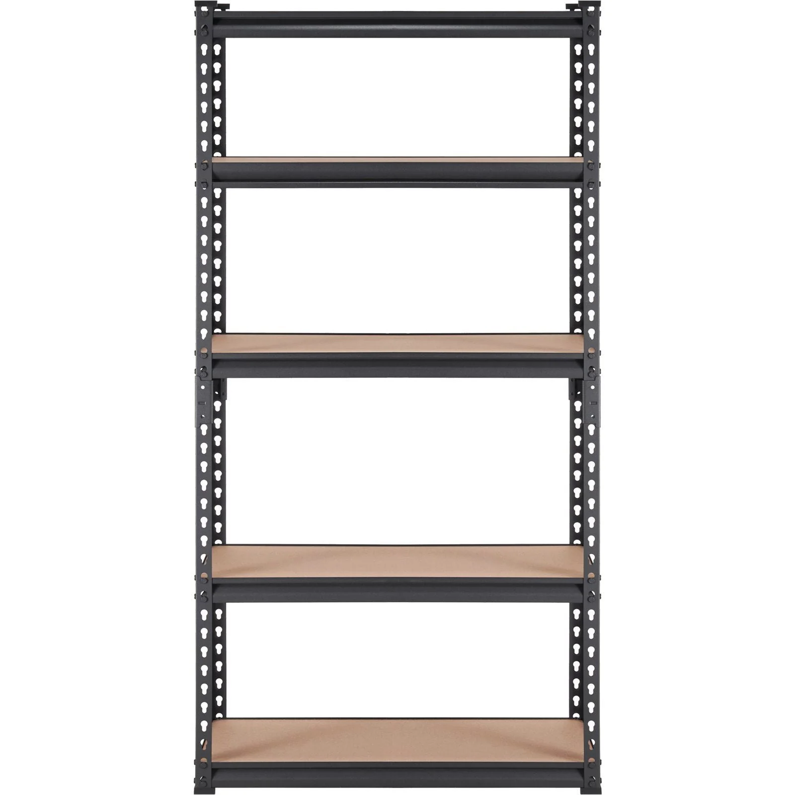 Storage Shelving Unit, 5-Tier Adjustable, 2000 lbs Capacity, Heavy Duty Garage Shelves Metal Organizer Utility Rack, Black, 30" L x 12" W x 60" H for Kitchen Pantry Basement Bathroom Laundry