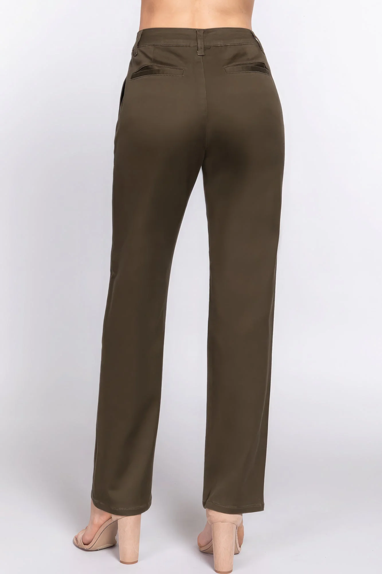 Straight Fit Twill Long Pants - Image 4