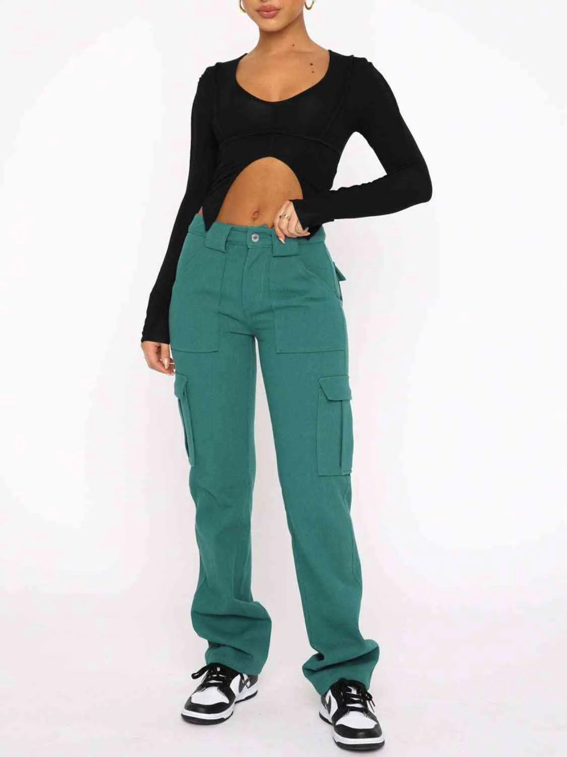 Straight Leg Cargo Pants - Image 7