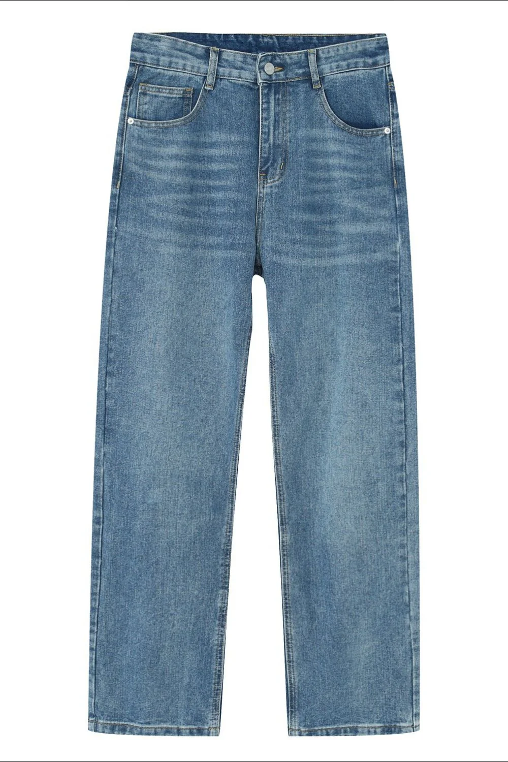 Straight Leg Jeans with Pockets - Image 7