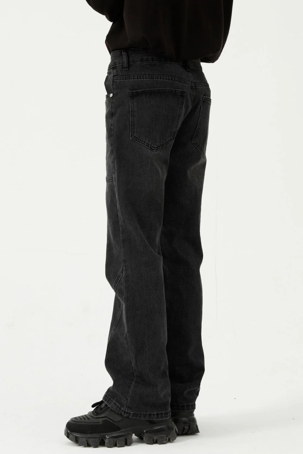 Straight-Leg Jeans with Stitch Detail - Image 3
