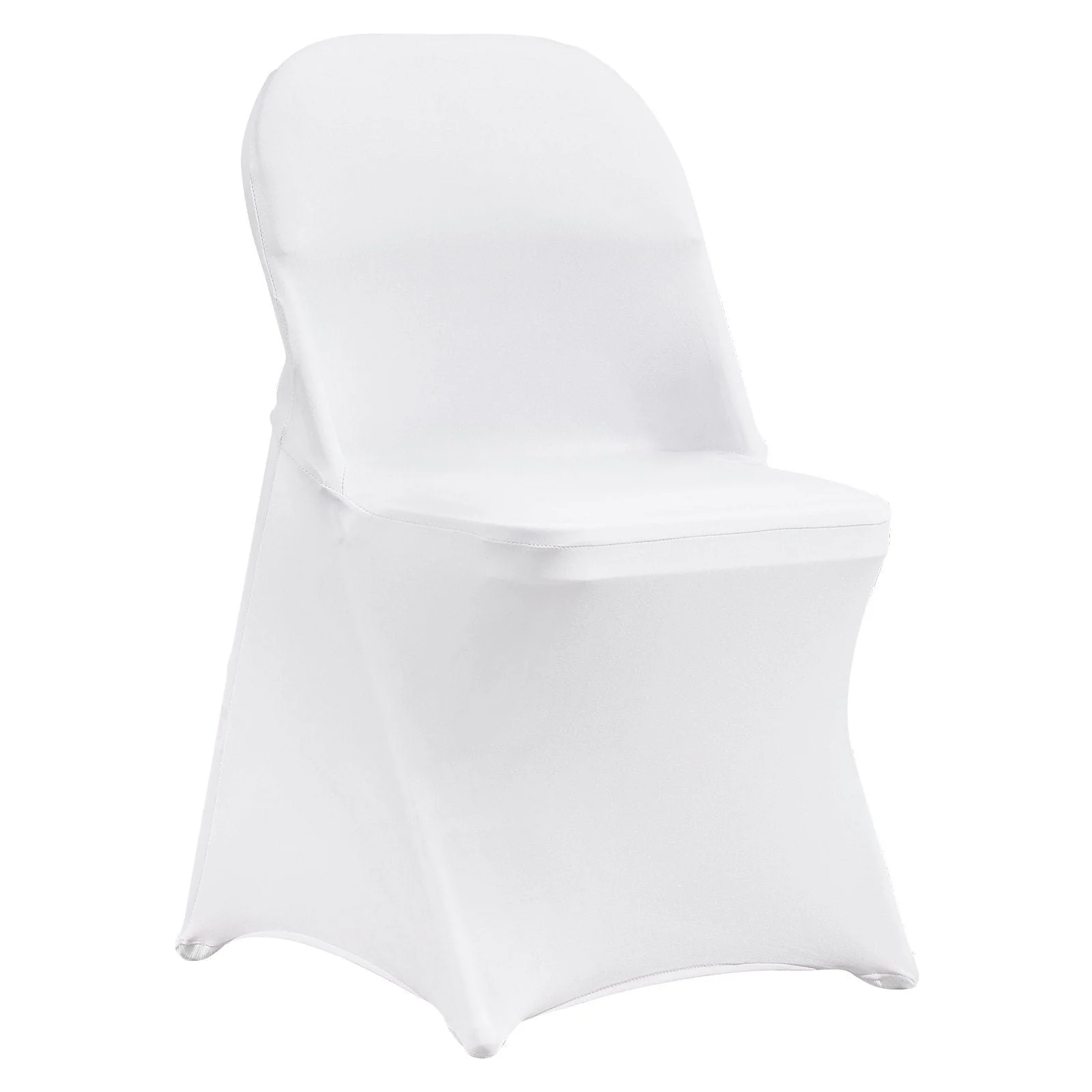 Stretch Spandex Folding Chair Covers, Universal Fitted Chair Cover, Removable Washable Protective Slipcovers, for Wedding, Holiday, Banquet, Party, Celebration, Dining (100PCS White) - Image 2