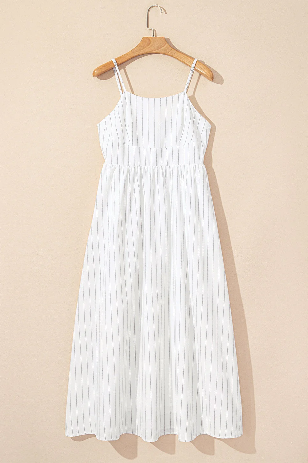 Stripe Square Neck Cami Dress with Pockets - Image 5