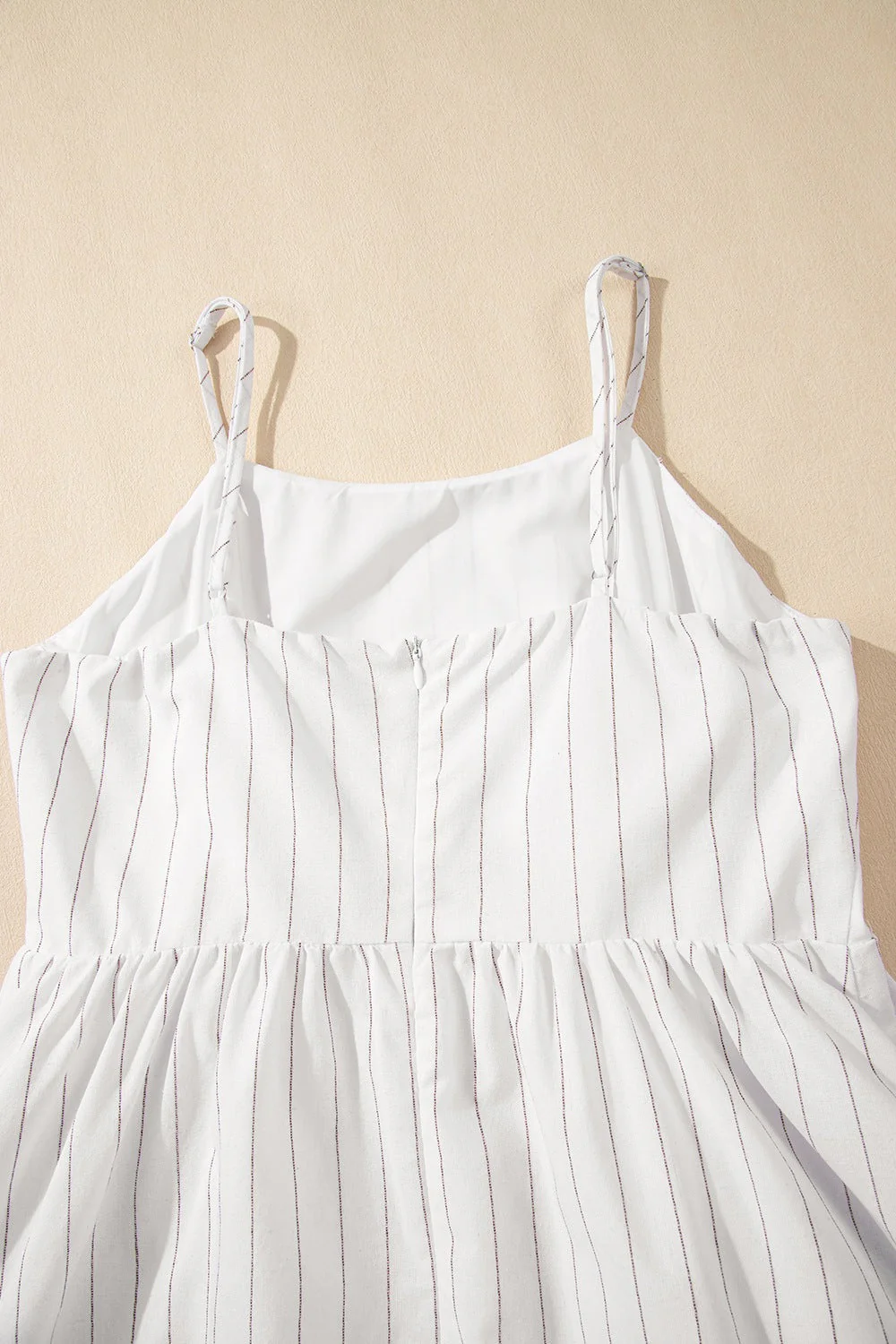 Stripe Square Neck Cami Dress with Pockets - Image 8