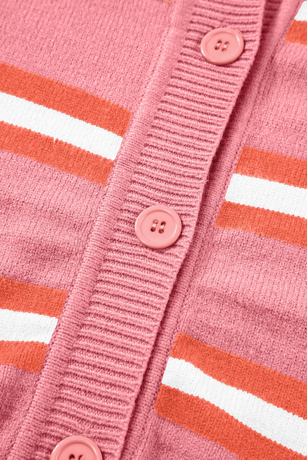 Striped Button Down Long Sleeve Cardigan - Image 11