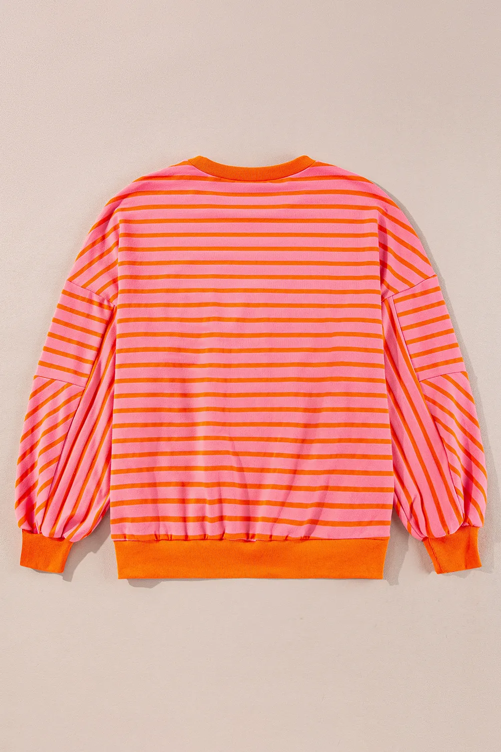 Striped Dropped Shoulder Long Sleeve Sweatshirt - Image 8
