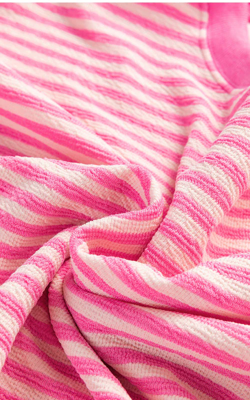 Striped Round Neck Long Sleeve Sweatshirt - Image 5