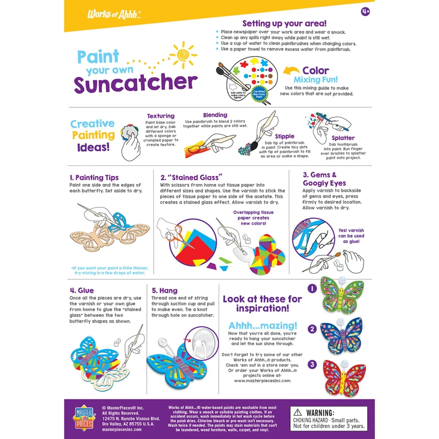 Suncatcher Wood Craft & Paint Kit by MasterPieces Puzzle Company INC - Image 4