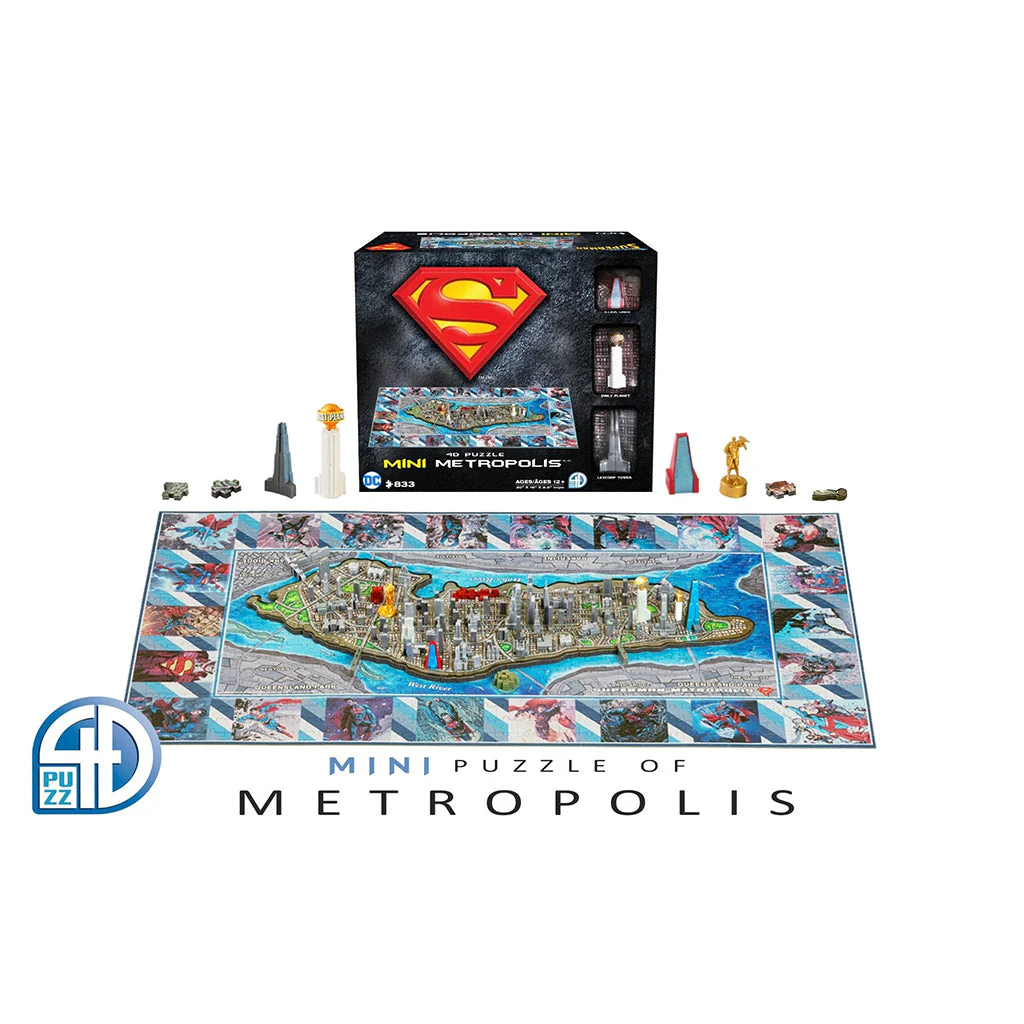 Superman - Mini Metropolis 4D Puzzle - Image 3