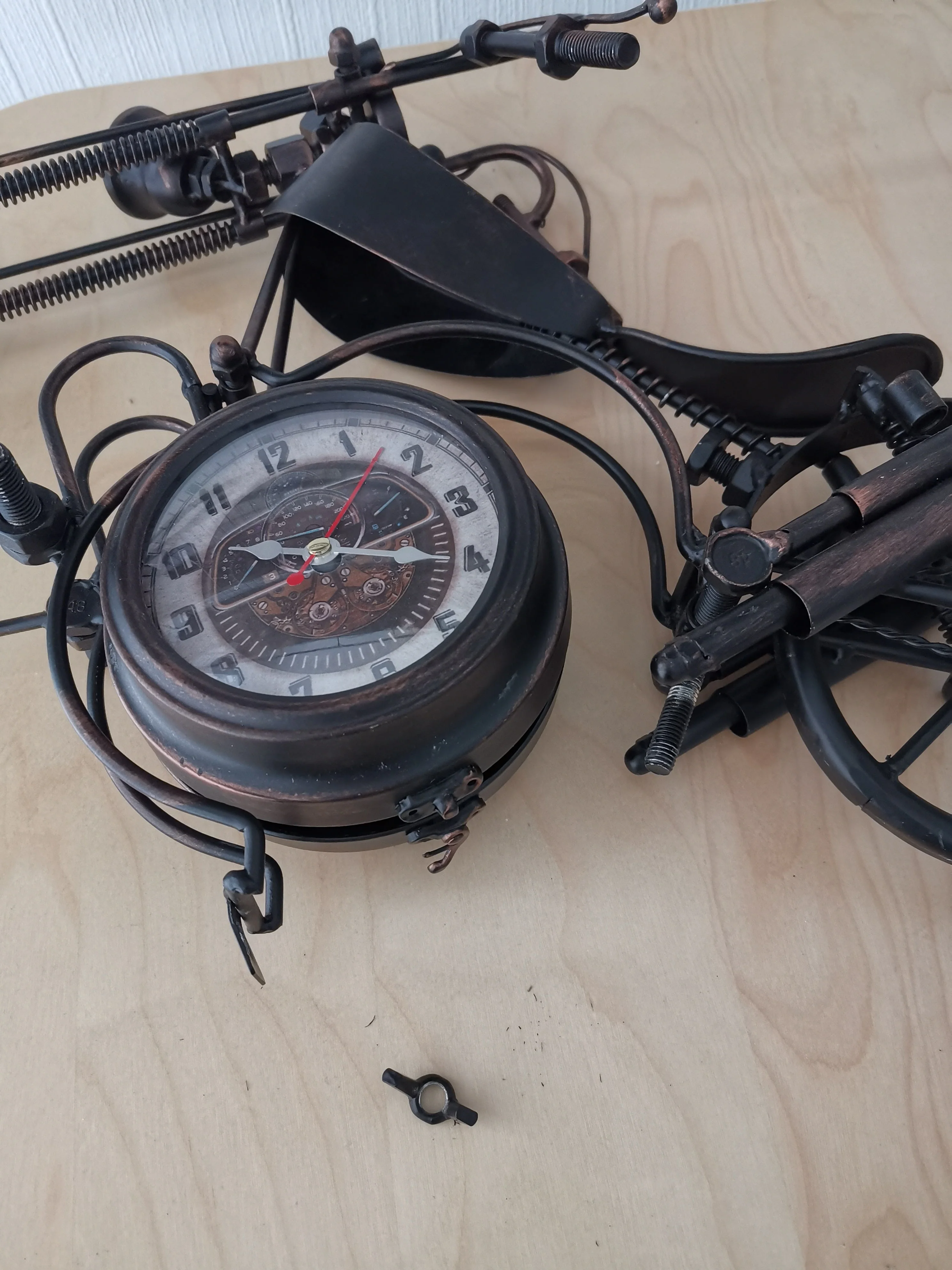 Table clock - Motorcycle Table Clock - Double-sided Table Clock by Peterson Housewares & Artwares - Image 10