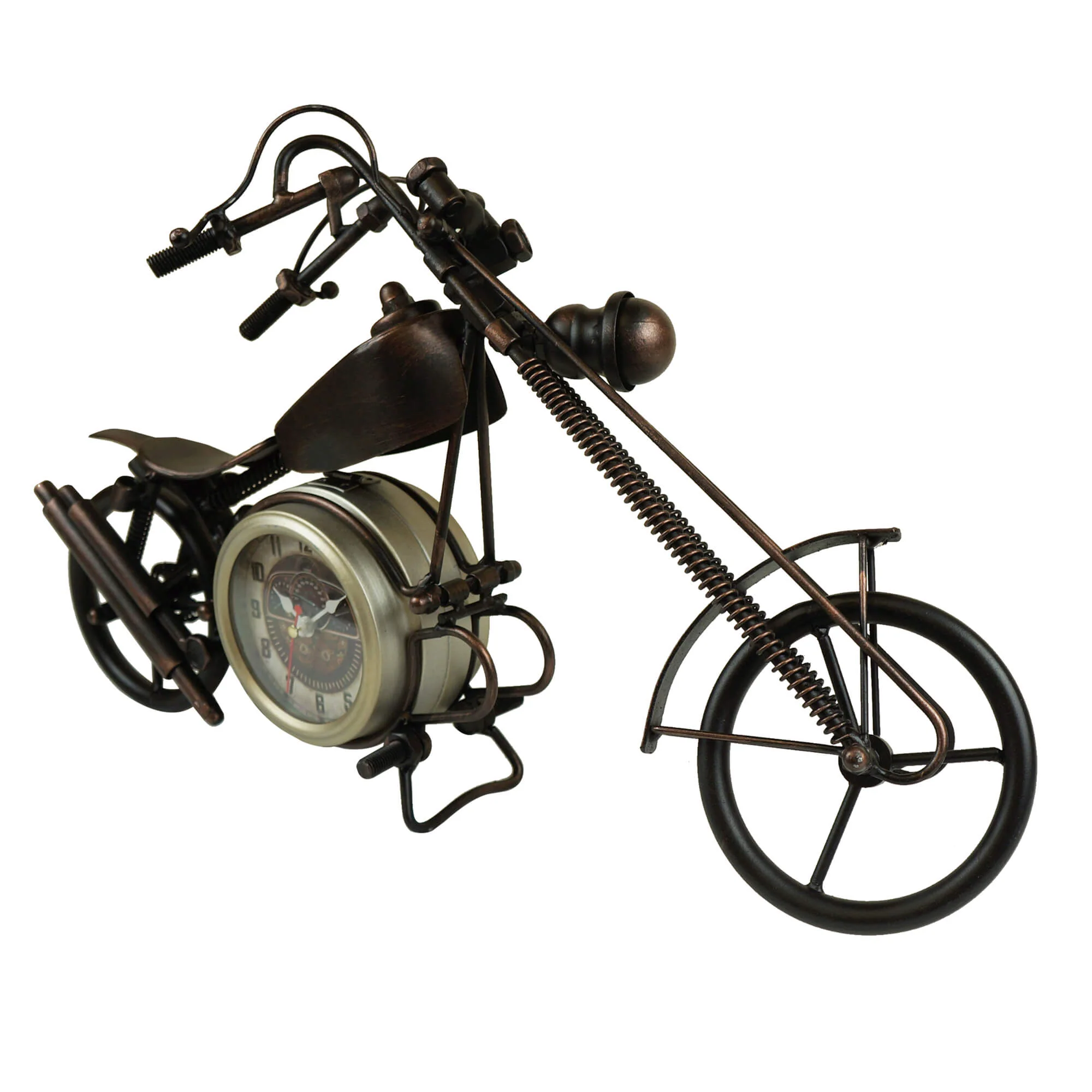 Table clock - Motorcycle Table Clock - Double-sided Table Clock by Peterson Housewares & Artwares - Image 3