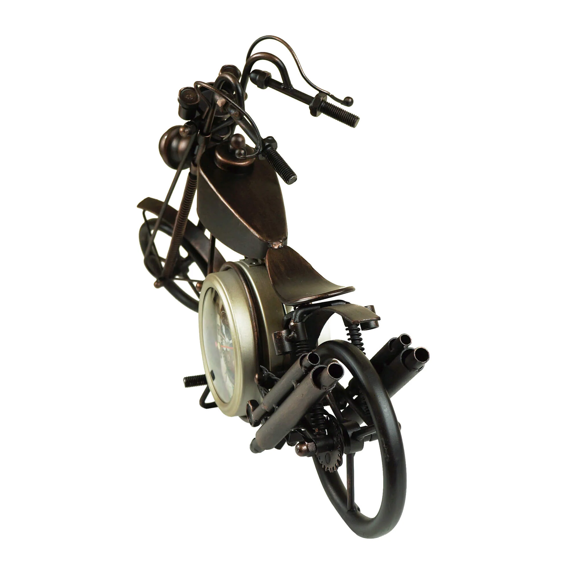 Table clock - Motorcycle Table Clock - Double-sided Table Clock by Peterson Housewares & Artwares - Image 4