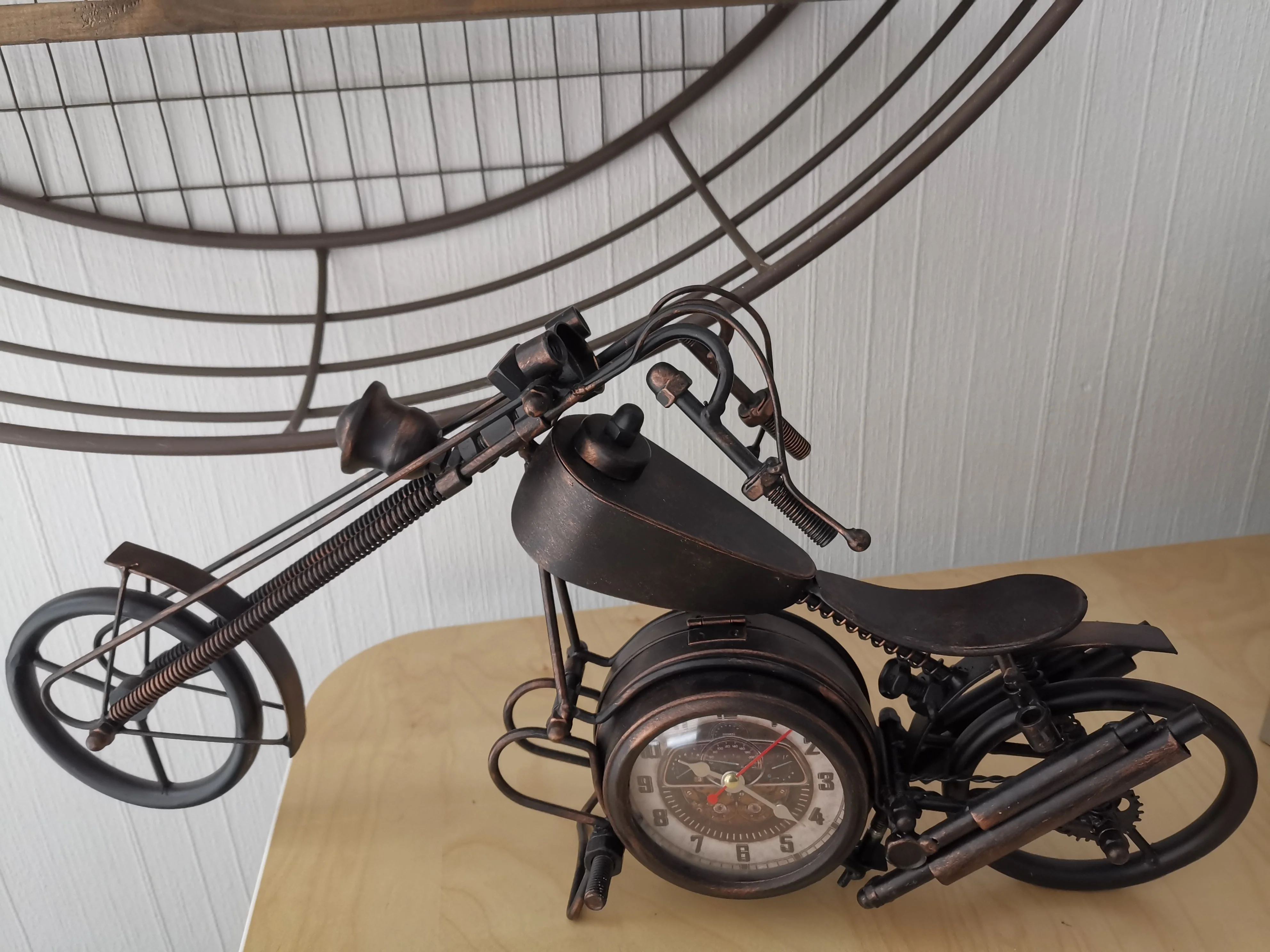 Table clock - Motorcycle Table Clock - Double-sided Table Clock by Peterson Housewares & Artwares - Image 7