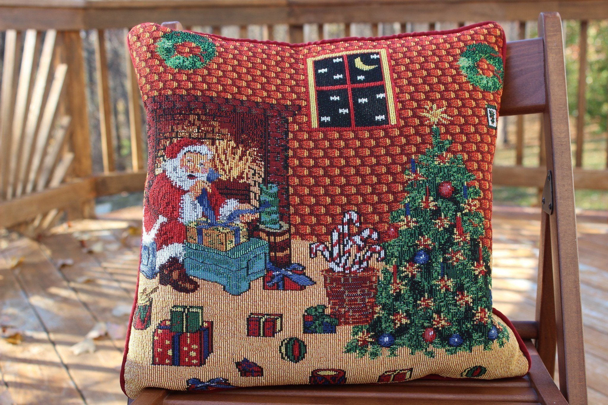 Tache Festive Holiday Last Minute Preparations Cushion Cover by DaDa Bedding Collection - Image 2