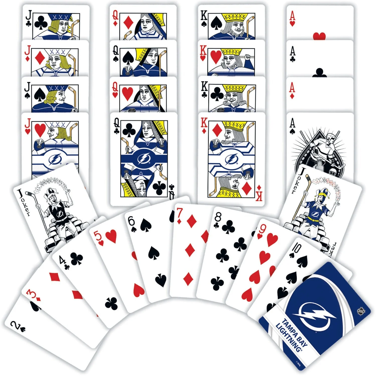 Tampa Bay Lightning Playing Cards - 54 Card Deck by MasterPieces Puzzle Company INC - Image 2