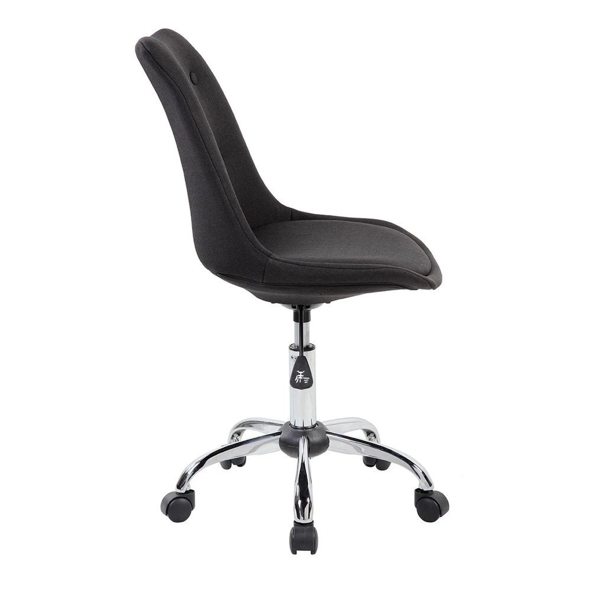 Techni Mobili Armless Task Chair with Buttons, Black by Level Up Desks - Image 3