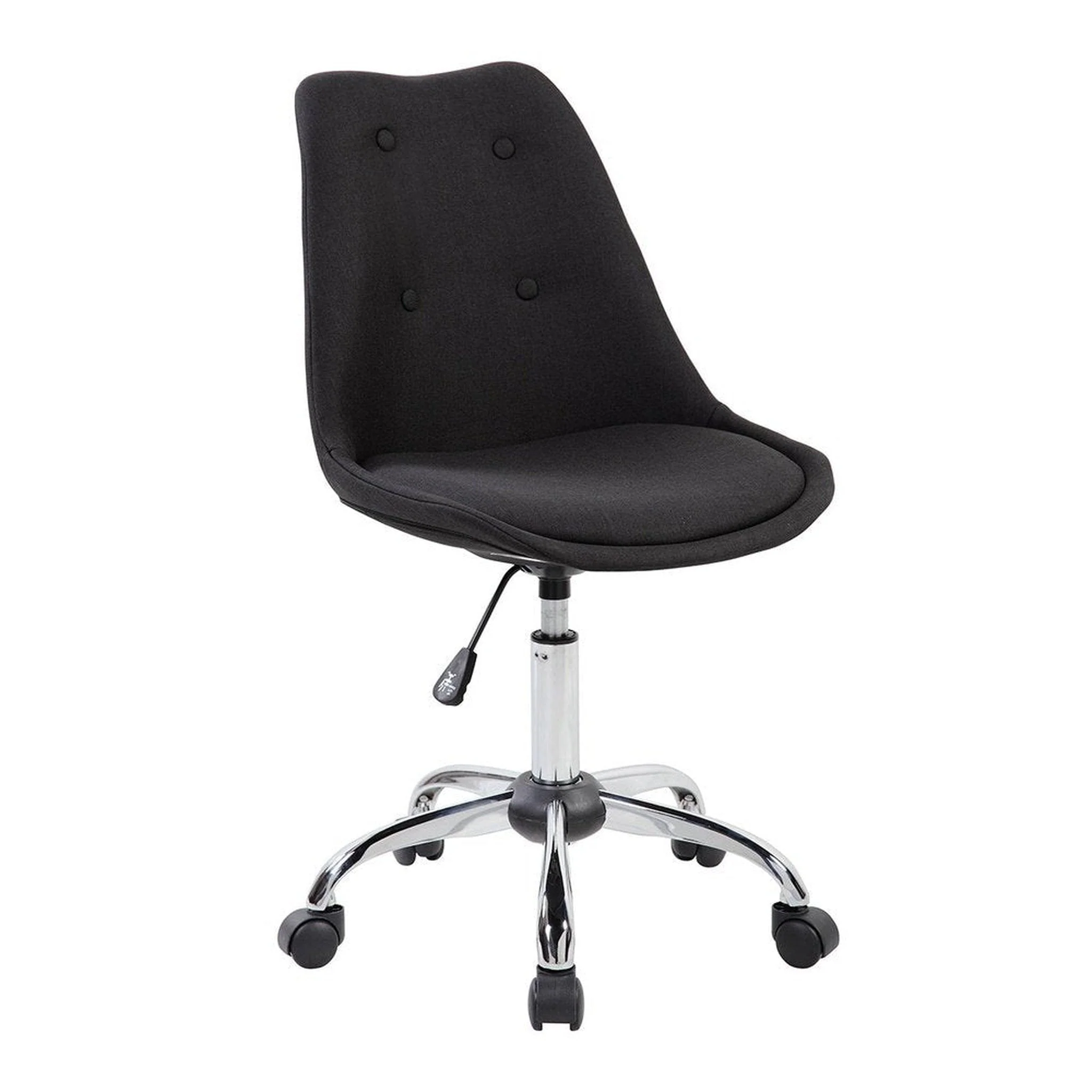 Techni Mobili Armless Task Chair with Buttons, Black by Level Up Desks - Image 6