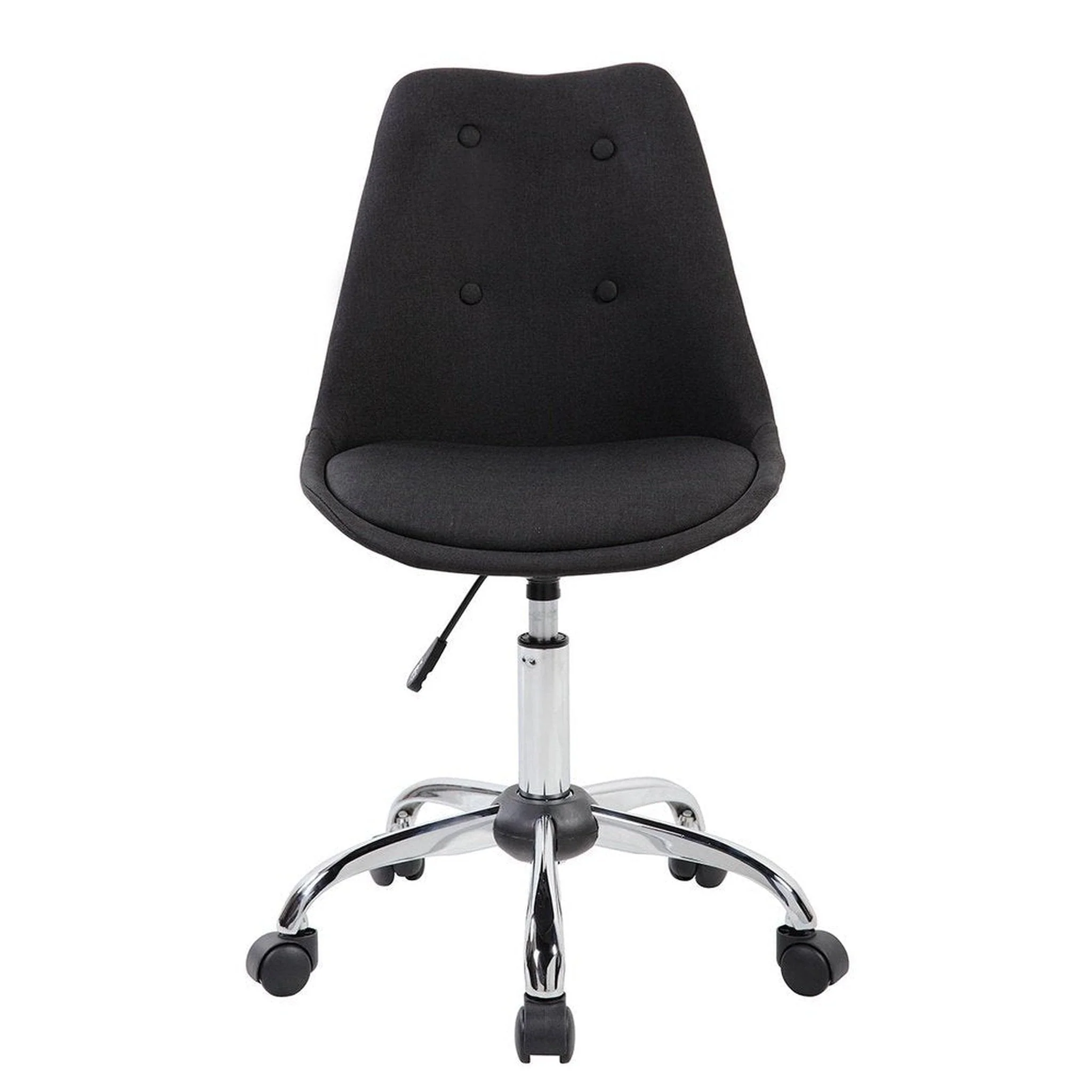 Techni Mobili Armless Task Chair with Buttons, Black by Level Up Desks - Image 7