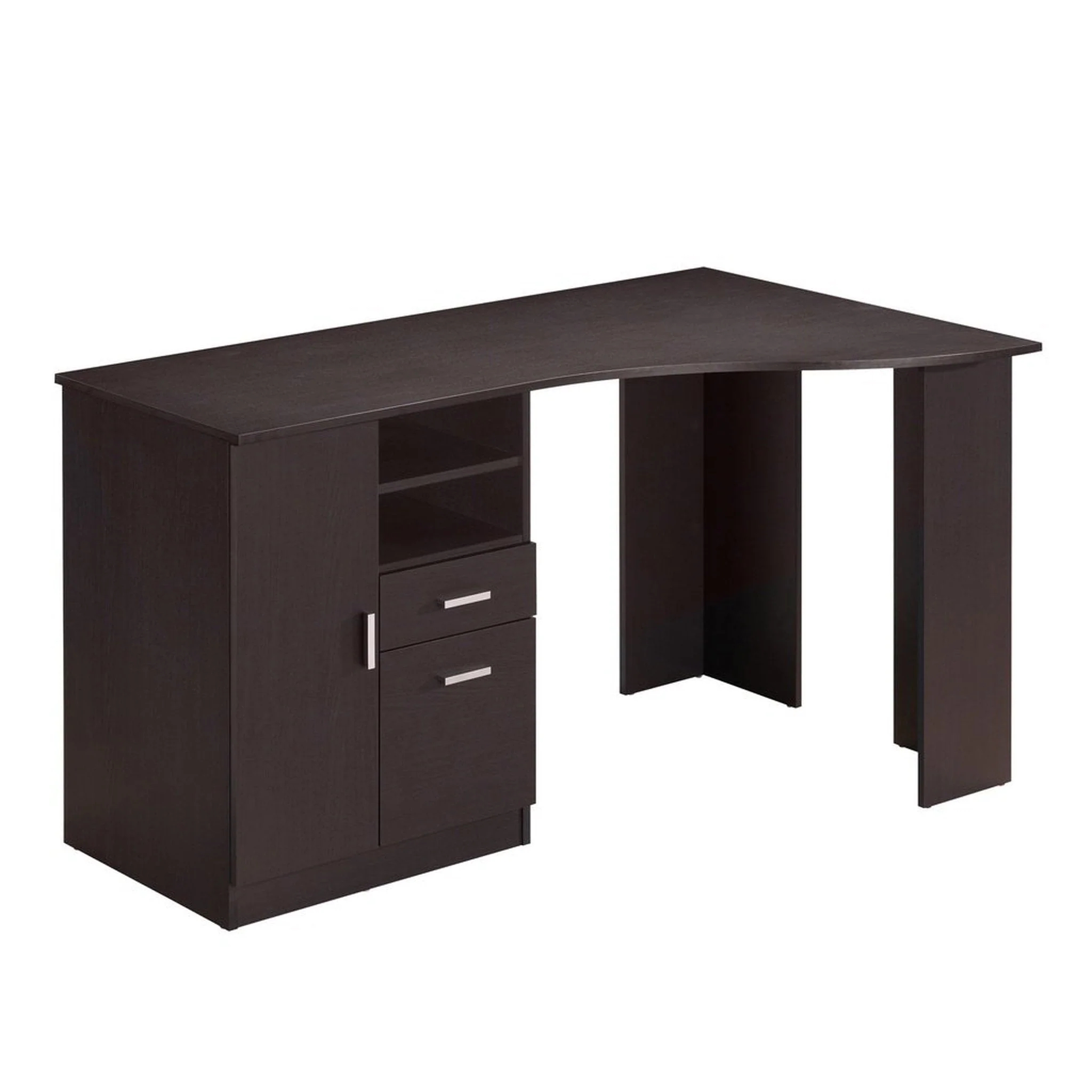 Techni Mobili Classic Office Desk with Storage, Espresso by Level Up Desks - Image 10
