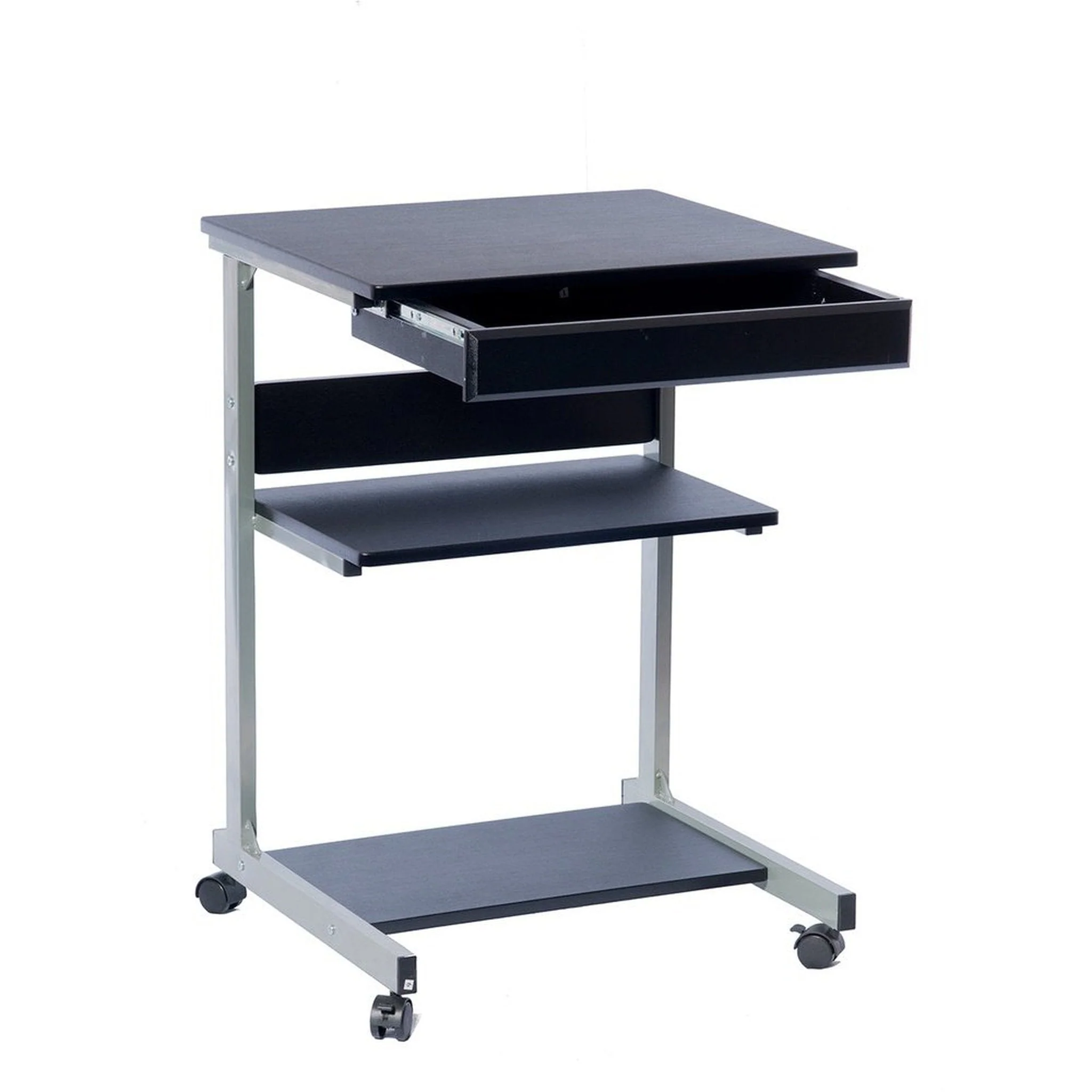 Techni Mobili Rolling Laptop Cart with Storage, Graphite by Level Up Desks - Image 8
