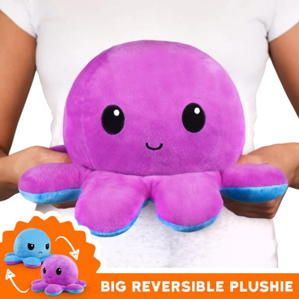 TeeTurtle Big Reversible Octopus: Purple/Blue (Big) - Image 2