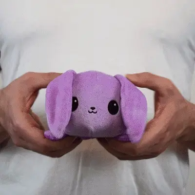 TeeTurtle Reversible Bunny: Purple (Mini) - Image 2