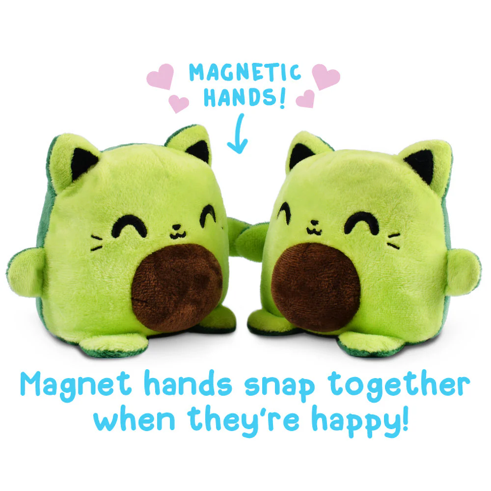 TeeTurtle Reversible Cat: Avo-Cat-O Plushmate (Mini) - Image 3