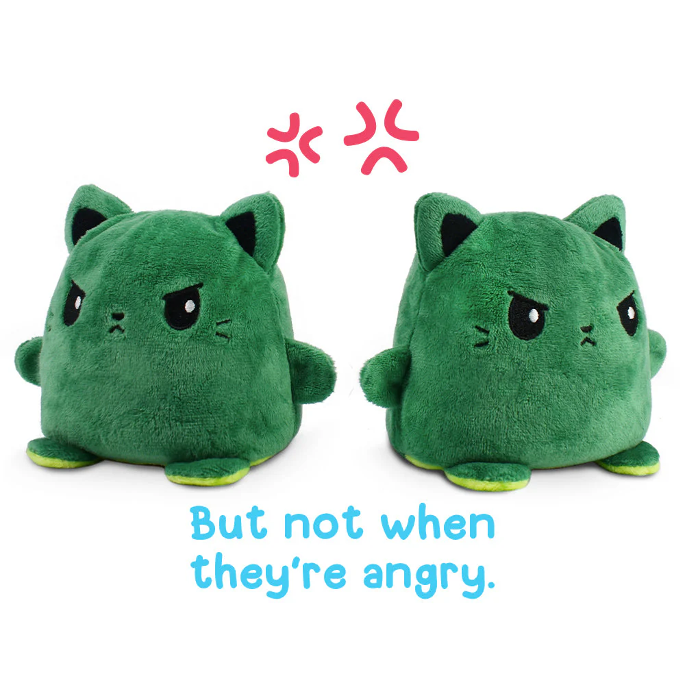 TeeTurtle Reversible Cat: Avo-Cat-O Plushmate (Mini) - Image 4