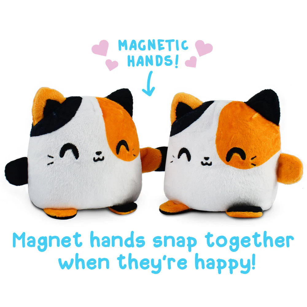 TeeTurtle Reversible Cat: Calico Plushmate (Mini) - Image 3
