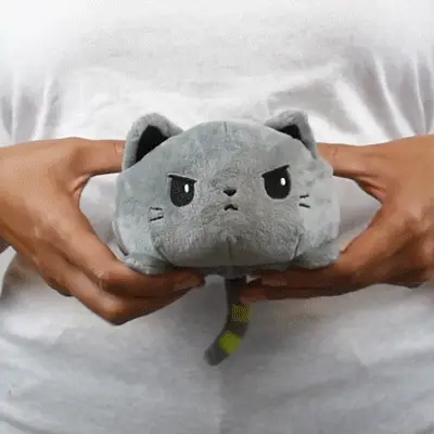 TeeTurtle Reversible Catzilla: Gray Glow (Mini) - Image 2