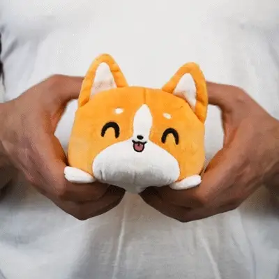 TeeTurtle Reversible Corgi: Orange (Mini) - Image 2