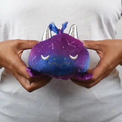 TeeTurtle Reversible Dragon: Galaxy/Purple (Mini) - Image 2