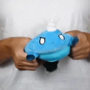 TeeTurtle Reversible Unicorn: Light Blue/Blue (Mini) - Image 2