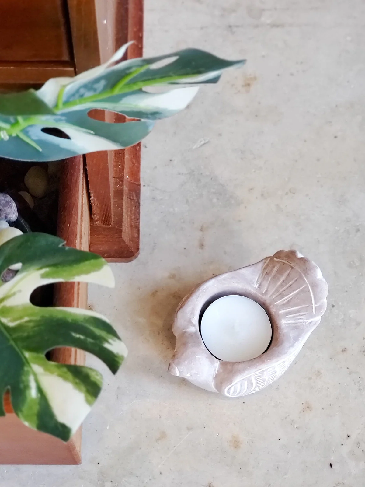 Terracotta Tea Light Candle Holder - Bird by KORISSA - Image 3