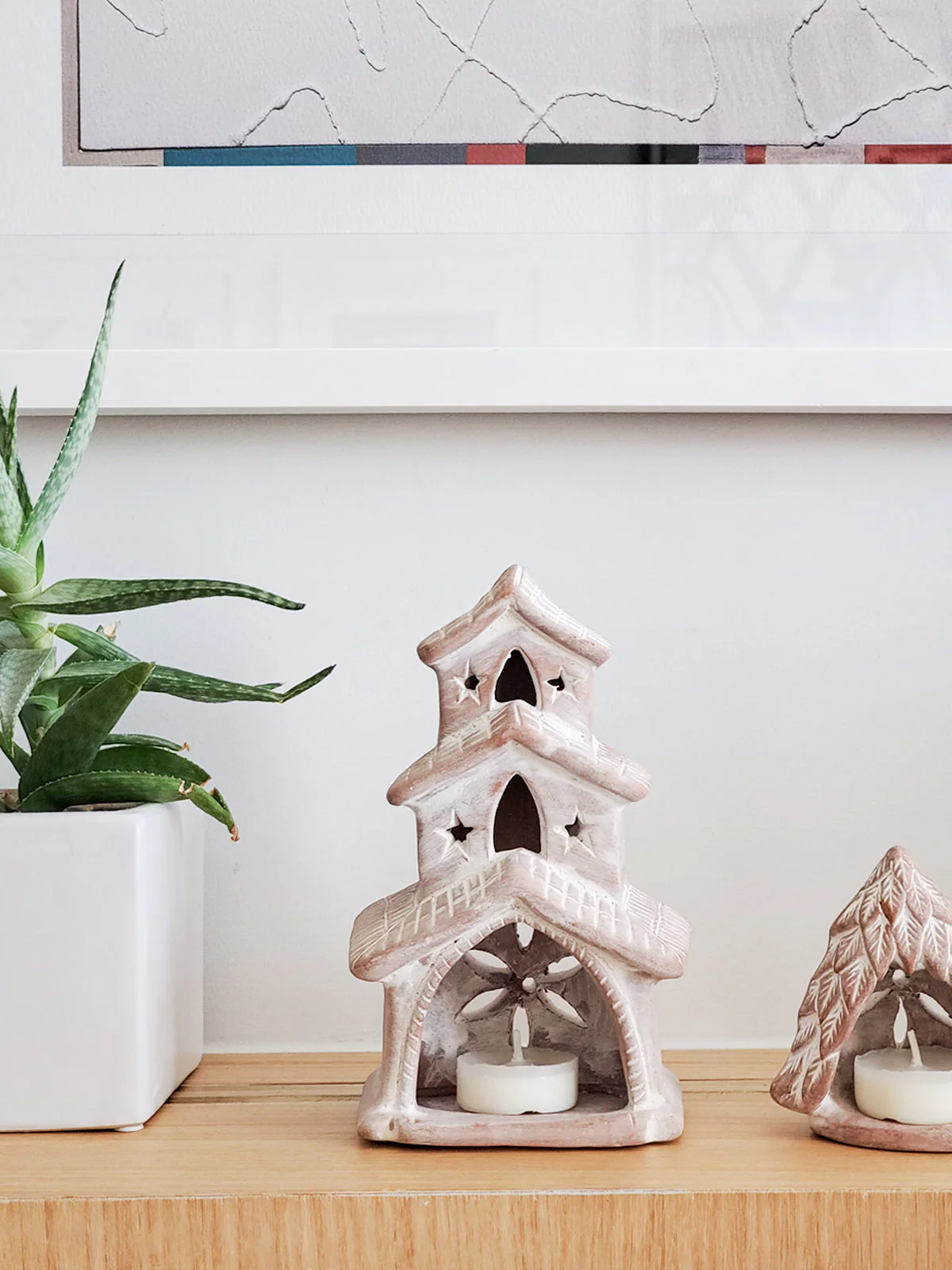 Terracotta Tea Light Candle Holder - House by KORISSA - Image 4