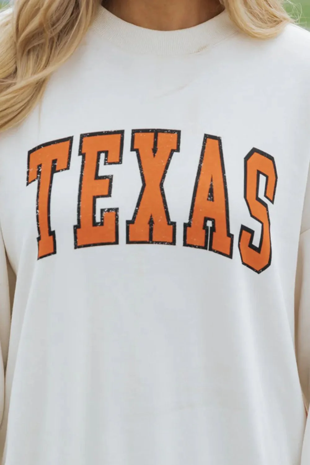 TEXAS Round Neck Dropped Shoulder Sweatshirt - Image 3