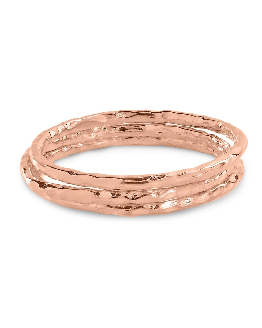 Textured Triple Band Ring Set by Sterling Forever - Image 10