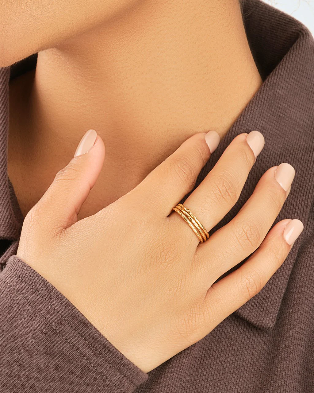 Textured Triple Band Ring Set by Sterling Forever - Image 13